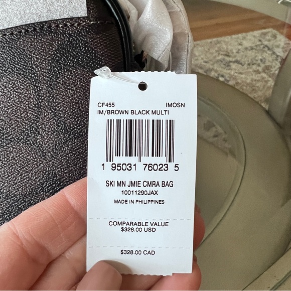 Coach Mini Jamie Camera Bag In Signature Canvas With Ski Patches - Picture 6 of 8